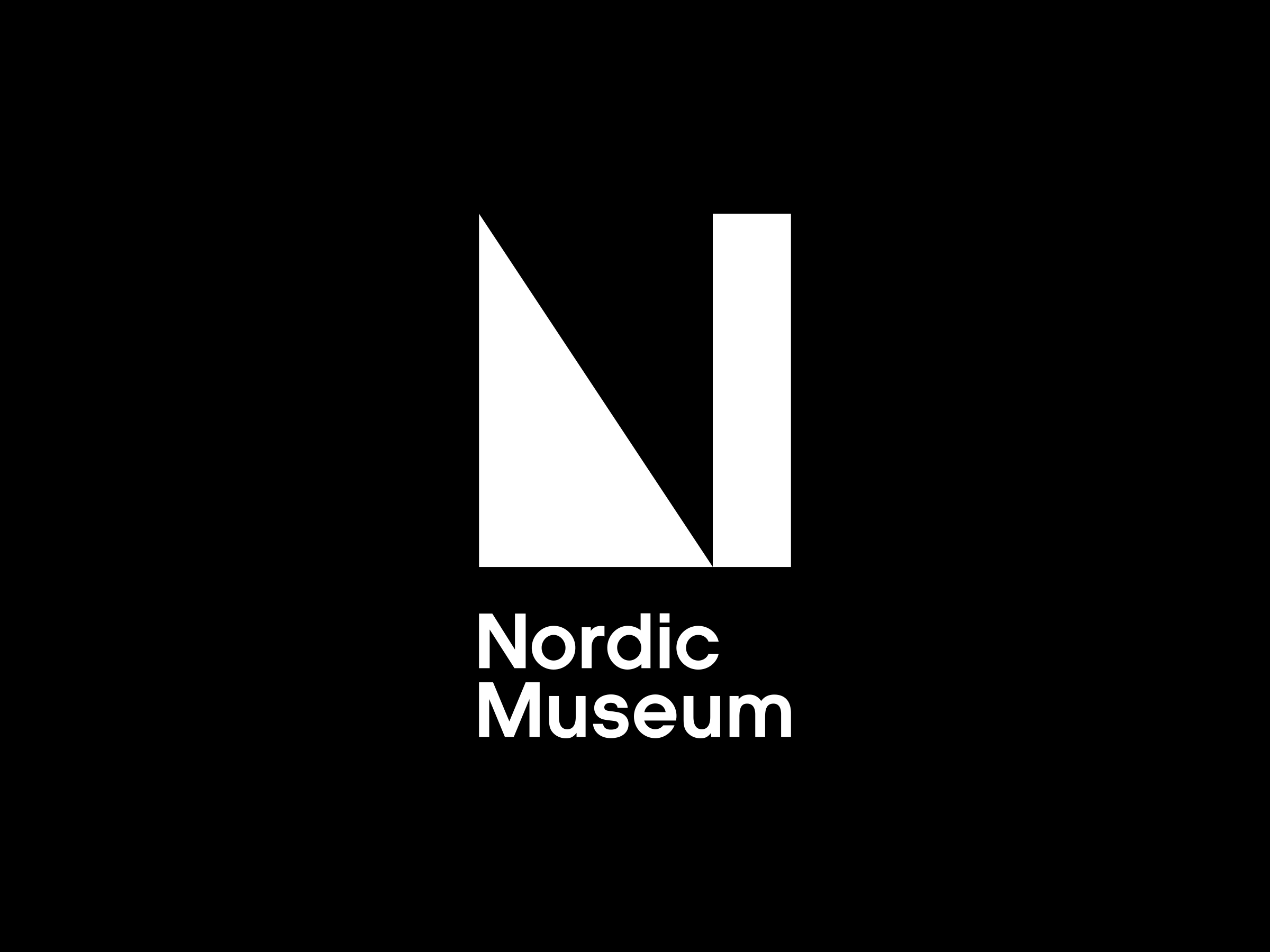 Animation of the Nordic Museum logo rotating through different color themes.