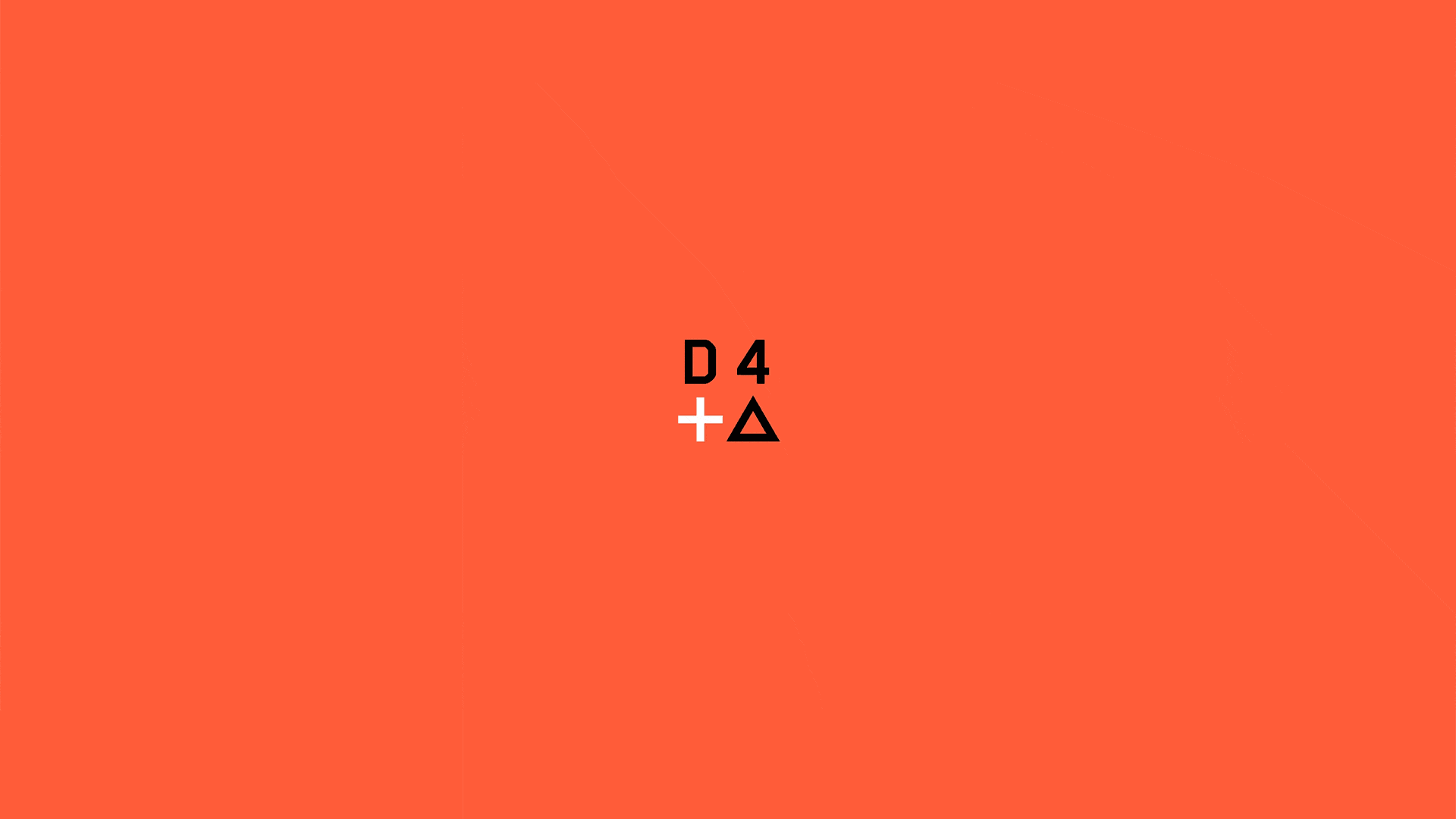 Animation of Mithun’s design-first, mission-driven initiative on an orange background with the characters "D", "4", "+", "▵" transforming into the words  "Design For Positive Change".